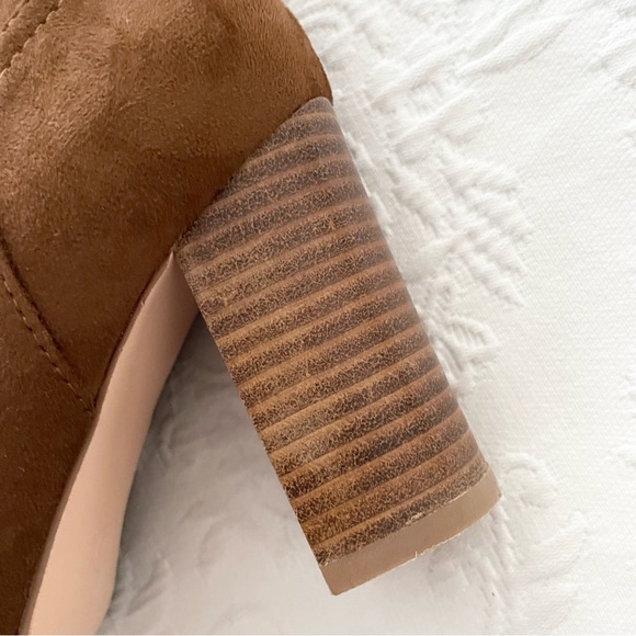 Lulus Taryne Taupe Suede Pointed-Toe Booties Size 5.5 - Picture 9 of 14